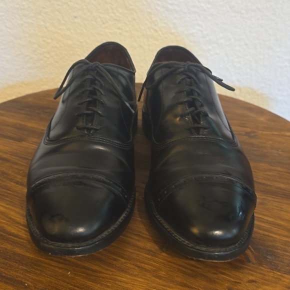 Allen Edmonds Nathan Black Premium leather lace up DERBY dress shoes Sz.10 main image 11